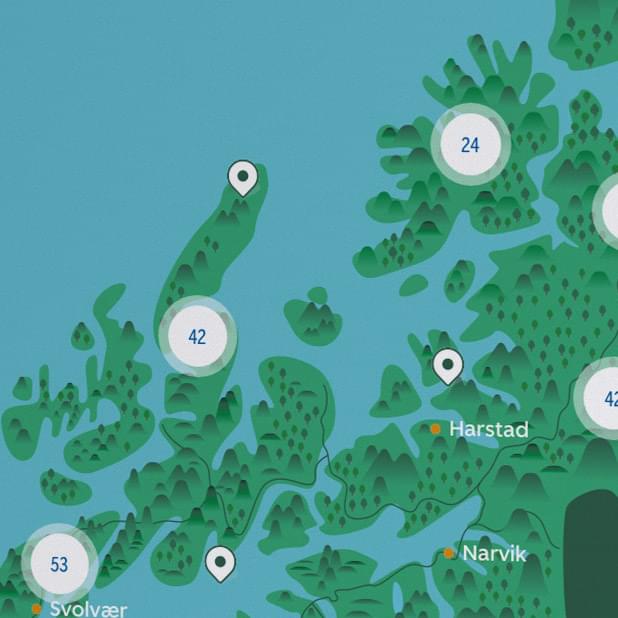 Illustrasjonsbilde av kartet